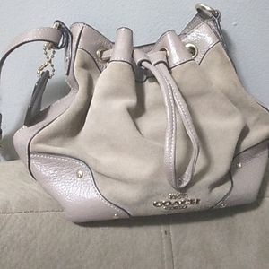 COACH purse -taupe color